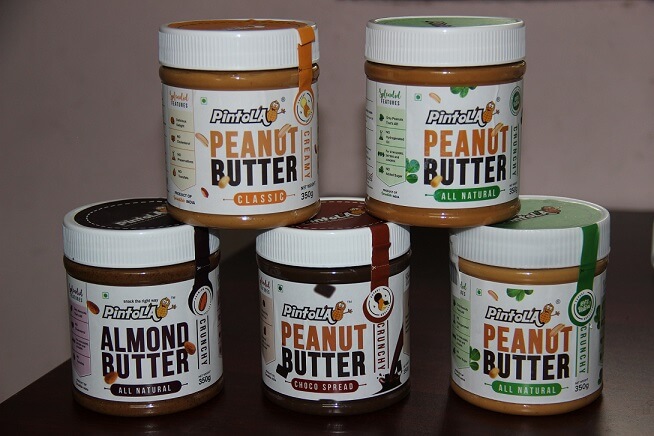 Pintola Almond and Peanut Butter Jars